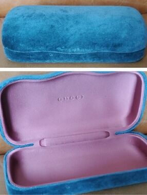 Gucci Large Velvet Eyewear Sunglasses Case